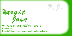 margit josa business card